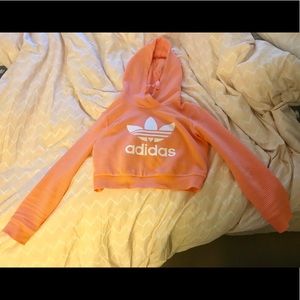Adidas brand new trefoil cropped hoodie,new style